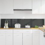 vidaXL Kuchynský obklad 2 pcs Tmavo šedá 100 x 40 cm tvrdené sklo – Obrázok 3