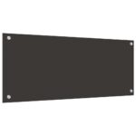 vidaXL Kuchynský obklad 2 pcs Tmavo šedá 100 x 40 cm tvrdené sklo – Obrázok 6
