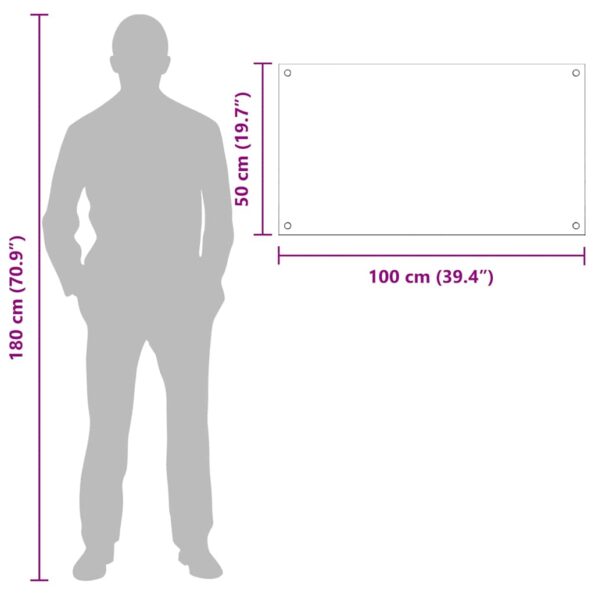 vidaXL Kuchynský backsplash 2 pcs Tmavo šedá 100 x 50 cm tvrdené sklo – Obrázok 10