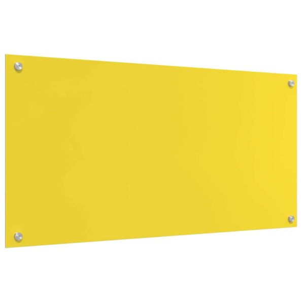 vidaXL Kuchynský backsplash 2 pcs Žltá 100 x 50 cm tvrdené sklo – Obrázok 6