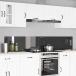 vidaXL Kuchynský backsplash 2 pcs Tmavo šedá 110 x 40 cm tvrdené sklo