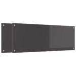 vidaXL Kuchynský backsplash 2 pcs Tmavo šedá 110 x 40 cm tvrdené sklo – Obrázok 2