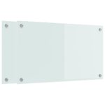 vidaXL Kuchynský backsplash 2 pcs Biela 70 x 40 x 0.8 cm Tvrdené sklo – Obrázok 2