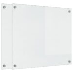 vidaXL Kuchynský backsplash Priehľadná 70 x 60 x 0.8 cm tvrdené sklo – Obrázok 2
