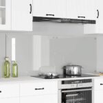 vidaXL Kuchynský backsplash Priehľadná 80 x 60 x 0.8 cm tvrdené sklo