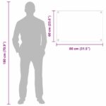 vidaXL Kuchynský backsplash Priehľadná 80 x 60 x 0.8 cm tvrdené sklo – Obrázok 10