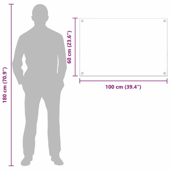 vidaXL Kuchynský backsplash Priehľadná 100 x 60 x 0.8 cm tvrdené sklo – Obrázok 10