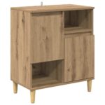 vidaXL Komody 2 pcs Remeselný dub 60 x 35 x 70 cm Kompozitné drevo – Obrázok 7