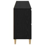 vidaXL Komody 3 pcs Čierny dub 60 x 35 x 70 cm Kompozitné drevo – Obrázok 6