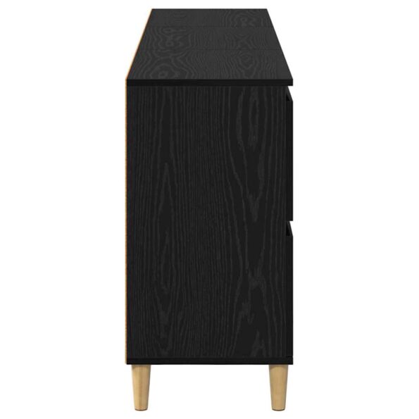 vidaXL Komody 3 pcs Čierny dub 60 x 35 x 70 cm Kompozitné drevo – Obrázok 6