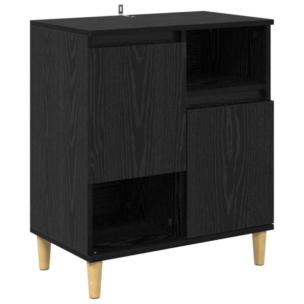 vidaXL Komody 3 pcs Čierny dub 60 x 35 x 70 cm Kompozitné drevo – Obrázok 4