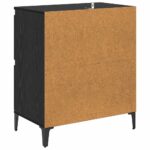 vidaXL Komody 2 pcs Čierny dub 60 x 35 x 70 cm Kompozitné drevo – Obrázok 9