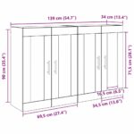 vidaXL Nástenné skrinky Nástenný 2 pcs Čierny dub 69,5 x 34 x 90 cm – Obrázok 12