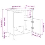 vidaXL Komody 3 pcs Čierny dub 60 x 35 x 70 cm Kompozitné drevo – Obrázok 12