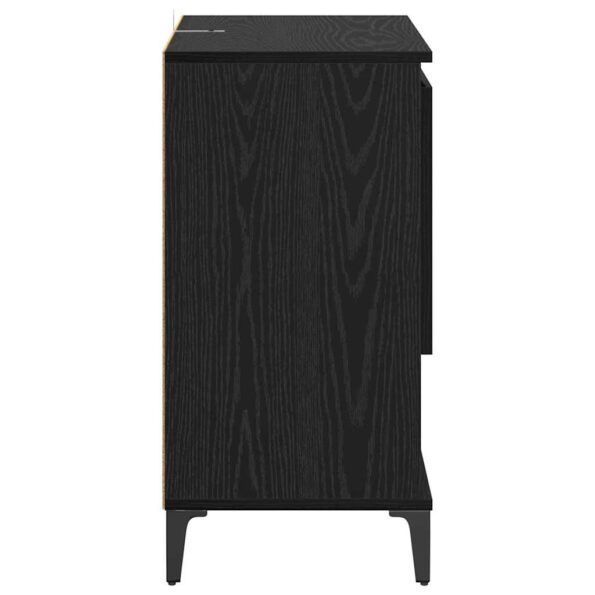 vidaXL Komody 3 pcs Čierny dub 60 x 35 x 70 cm Kompozitné drevo – Obrázok 6