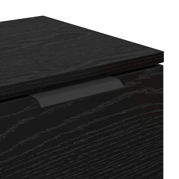 vidaXL Komody 2 pcs Čierny dub 60 x 30 x 70 cm Kompozitné drevo – Obrázok 10