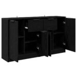 vidaXL Komody 2 pcs Čierny dub 60 x 30 x 70 cm Kompozitné drevo – Obrázok 6