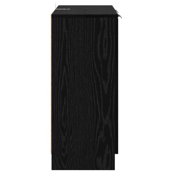 vidaXL Komody 2 pcs Čierny dub 60 x 30 x 70 cm Kompozitné drevo – Obrázok 8