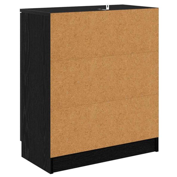 vidaXL Komody 2 pcs Čierny dub 60 x 30 x 70 cm Kompozitné drevo – Obrázok 9