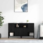 vidaXL Komody 2 pcs Čierny dub 60 x 35 x 70 cm Kompozitné drevo
