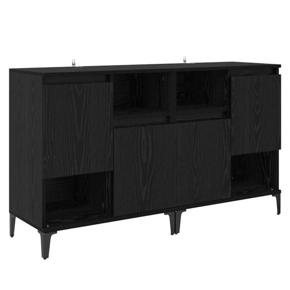 vidaXL Komody 2 pcs Čierny dub 60 x 35 x 70 cm Kompozitné drevo – Obrázok 5
