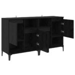 vidaXL Komody 2 pcs Čierny dub 60 x 35 x 70 cm Kompozitné drevo – Obrázok 6