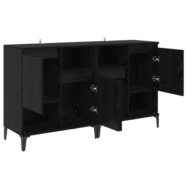 vidaXL Komody 2 pcs Čierny dub 60 x 35 x 70 cm Kompozitné drevo – Obrázok 6