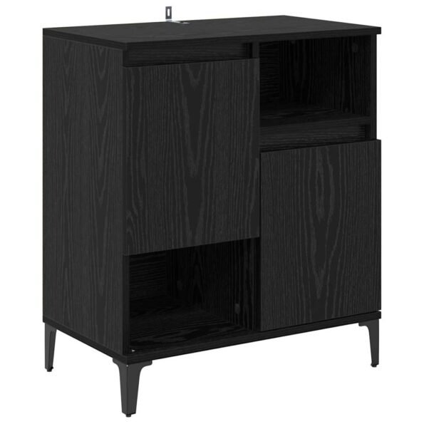 vidaXL Komody 2 pcs Čierny dub 60 x 35 x 70 cm Kompozitné drevo – Obrázok 7