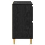 vidaXL Komody 2 pcs Čierny dub 60 x 35 x 70 cm Kompozitné drevo – Obrázok 8