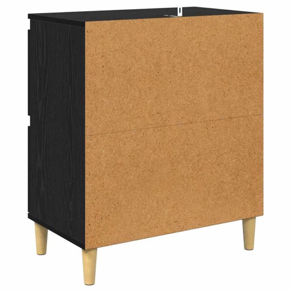 vidaXL Komody 2 pcs Čierny dub 60 x 35 x 70 cm Kompozitné drevo – Obrázok 9