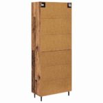 vidaXL Highboard 2 pcs Staré drevo Kompozitné drevo – Obrázok 10