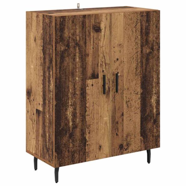 vidaXL Highboard 2 pcs Staré drevo Kompozitné drevo – Obrázok 6