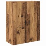 vidaXL Highboard 2 pcs Staré drevo Kompozitné drevo – Obrázok 7