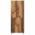 vidaXL Highboard 2 pcs Staré drevo Kompozitné drevo – Obrázok 8