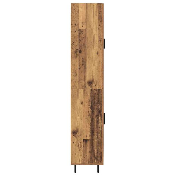 vidaXL Highboard 2 pcs Staré drevo Kompozitné drevo – Obrázok 9