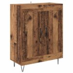 vidaXL Highboard 2 pcs Staré drevo Kompozitné drevo – Obrázok 6
