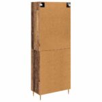 Highboard Staré drevo 69,5 x 34 x 180 cm Kompozitné drevo – Obrázok 10