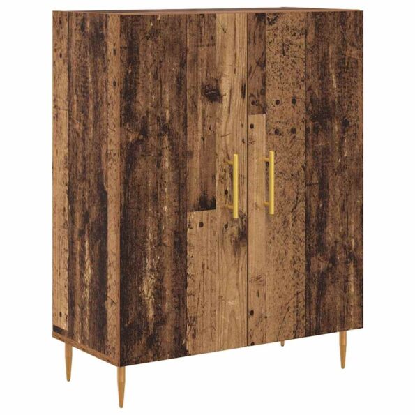 Highboard Staré drevo 69,5 x 34 x 180 cm Kompozitné drevo – Obrázok 6