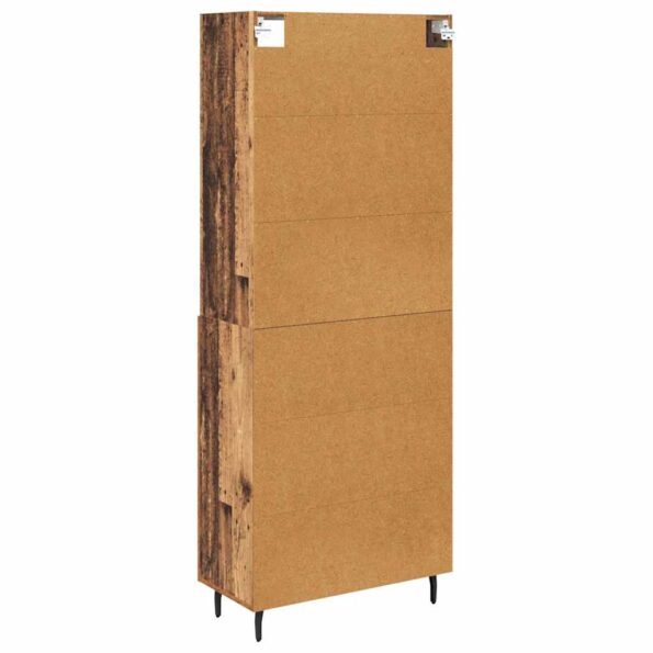 vidaXL Highboard Staré drevo 69,5 x 34 x 180 cm – Obrázok 10