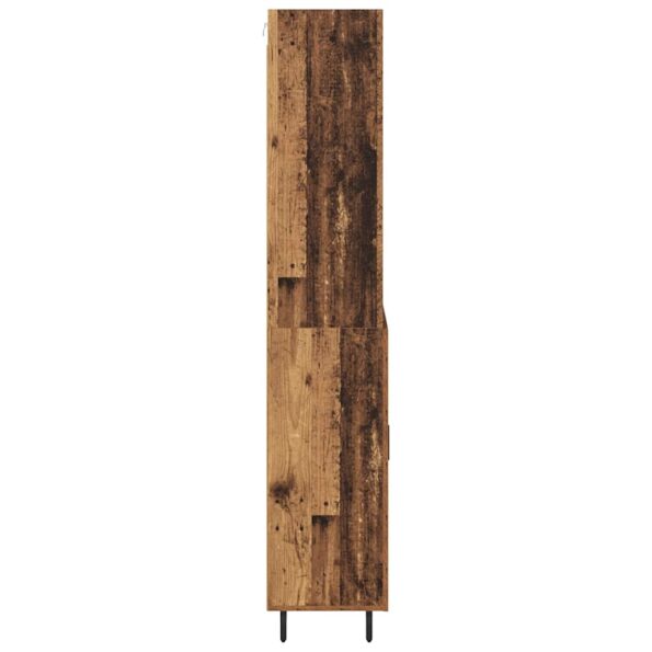 vidaXL Highboard Staré drevo 69,5 x 34 x 180 cm – Obrázok 9