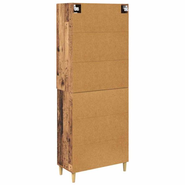 vidaXL Highboard Staré drevo 69,5 x 34 x 180 cm – Obrázok 10