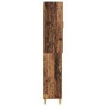 vidaXL Highboard Staré drevo 69,5 x 34 x 180 cm – Obrázok 9