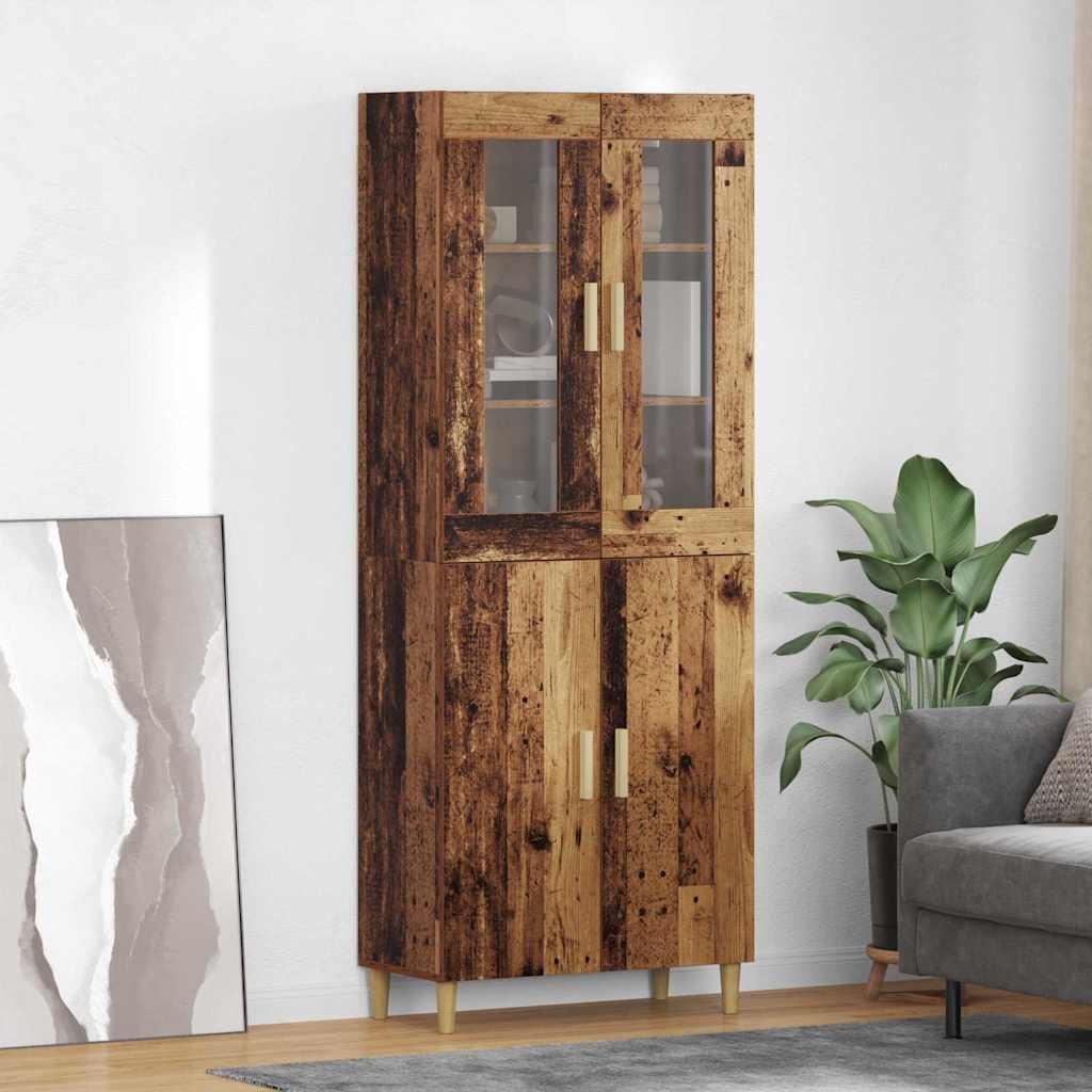 3415747_1.jpg vidaXL Highboard Staré drevo 69,5 x 34 x 180 cm – Obrázok 1