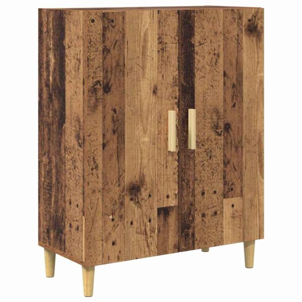 vidaXL Highboard Staré drevo 69,5 x 34 x 180 cm – Obrázok 6