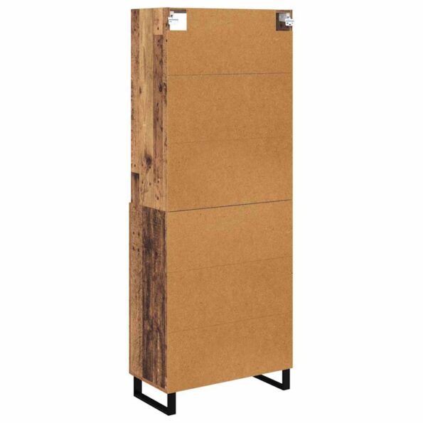 vidaXL Highboard so zásuvkou 2 pcs Staré drevo Kompozitné drevo – Obrázok 10