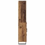 vidaXL Highboard so zásuvkou 2 pcs Staré drevo Kompozitné drevo – Obrázok 9