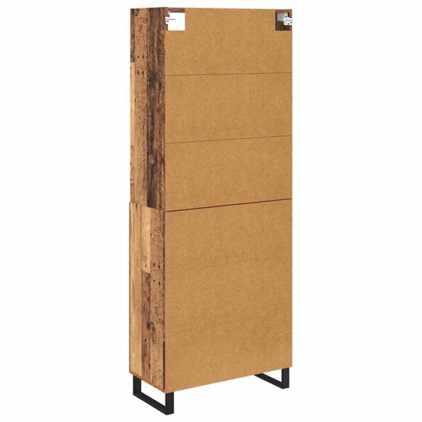 vidaXL Highboard 2 pcs Staré drevo Kompozitné drevo – Obrázok 10