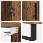 vidaXL Highboard 2 pcs Staré drevo Kompozitné drevo – Obrázok 11