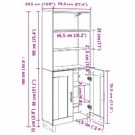 vidaXL Highboard 2 pcs Staré drevo Kompozitné drevo – Obrázok 13