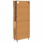 vidaXL Highboard Staré drevo 69,5 x 34 x 180 cm – Obrázok 10